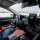 A photo of someone riding in a self-driving car.